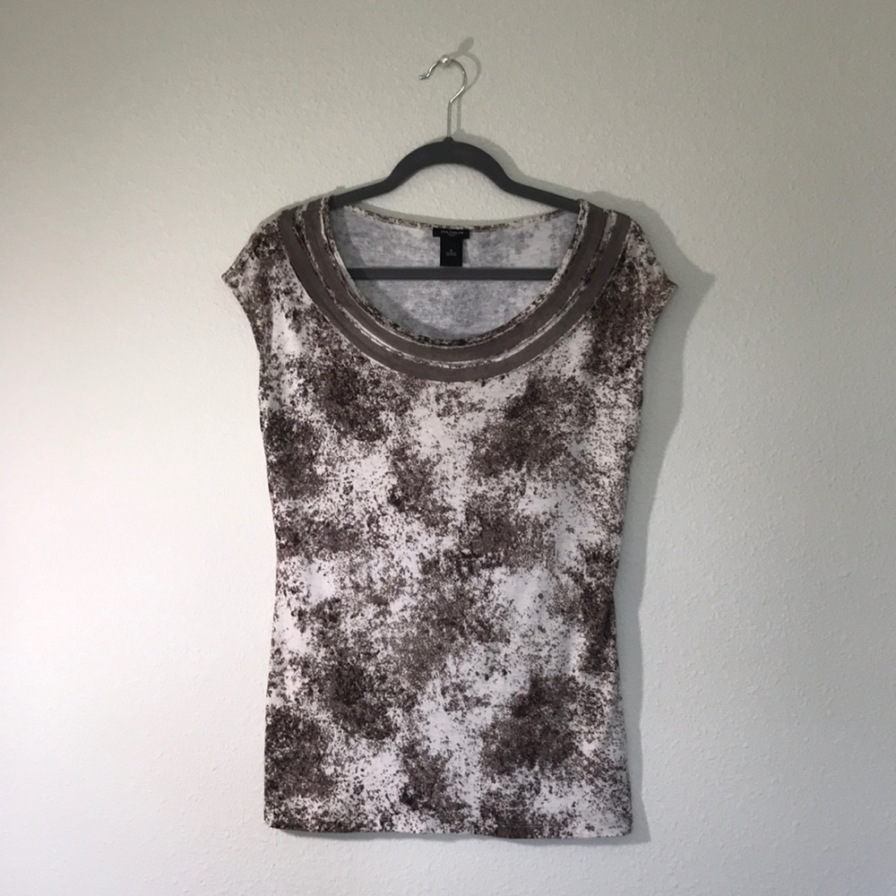 Ann Taylor Boat-Neck Short-Sleeve Tunic